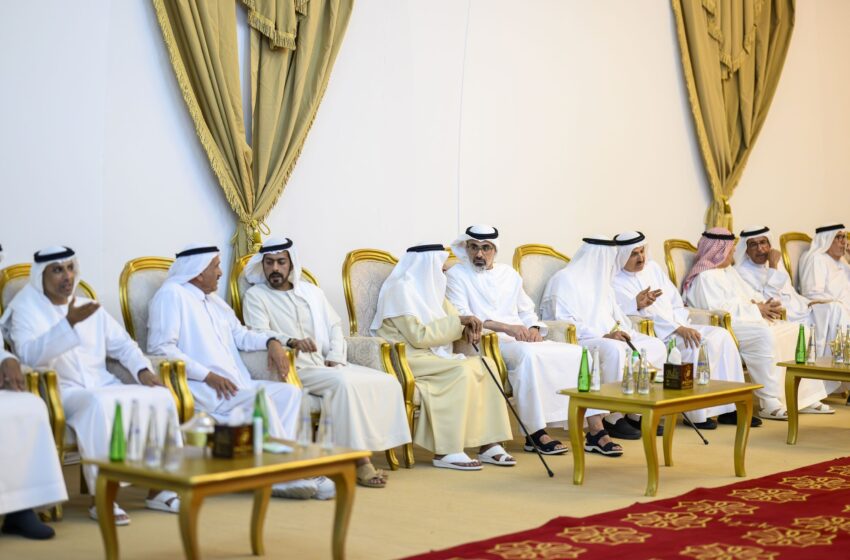 AbuDhabi Crown Prince offer condolences to Saqr Ghobash