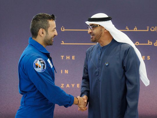  Sultan Al Neyadi receives hero’s welcome in Abu Dhabi
