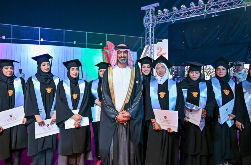  Ajman Crown Prince witnesses graduation ceremony of 509 students from Gulf Medical University