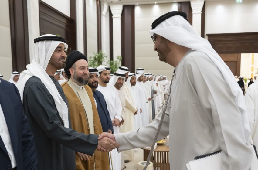  UAE President receives Federal National Council delegation, officials, citizens, and guests on occasion of Ramadan
